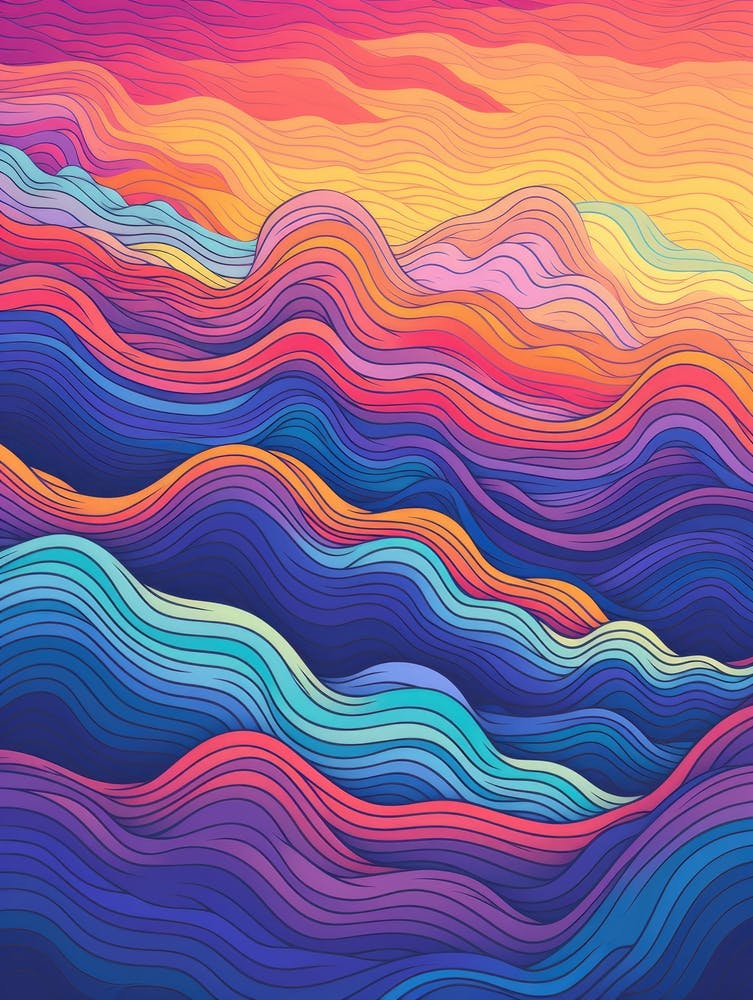 Abstract Waves Background