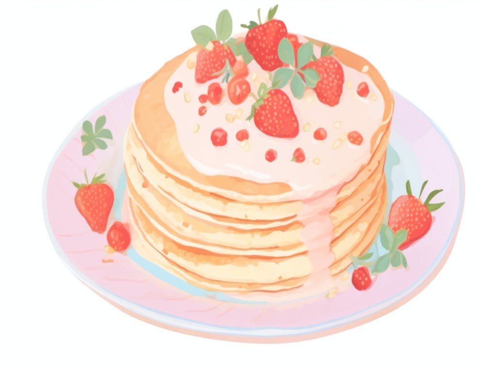 Pancakes With Strawberries