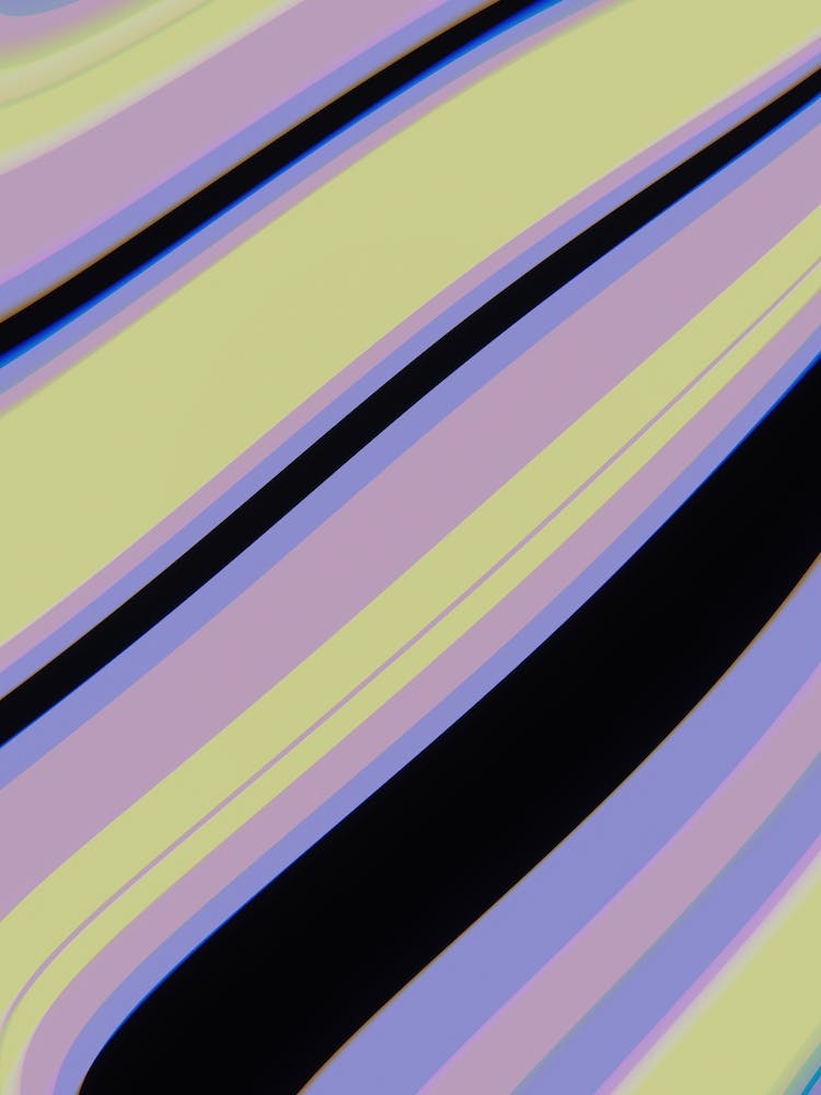 Purple Pastel Yellow Stripe Pattern
