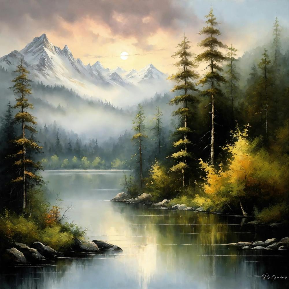 Sunset By The Lake 1