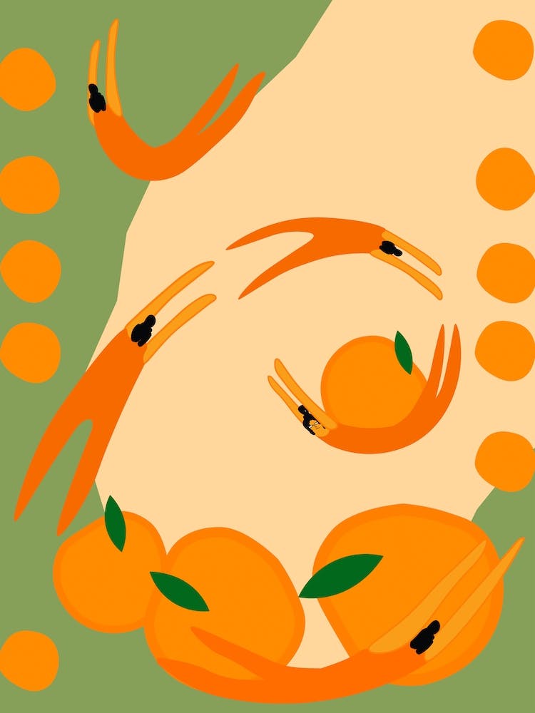 Orange Swirling