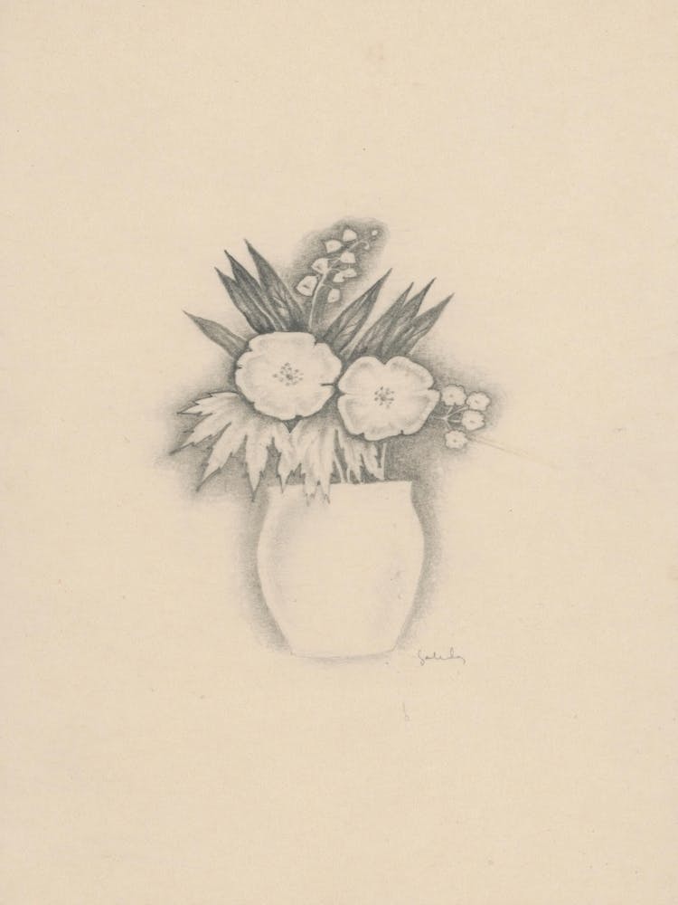 Blumenstrauß in einer Vase, Mikuláš Galanda