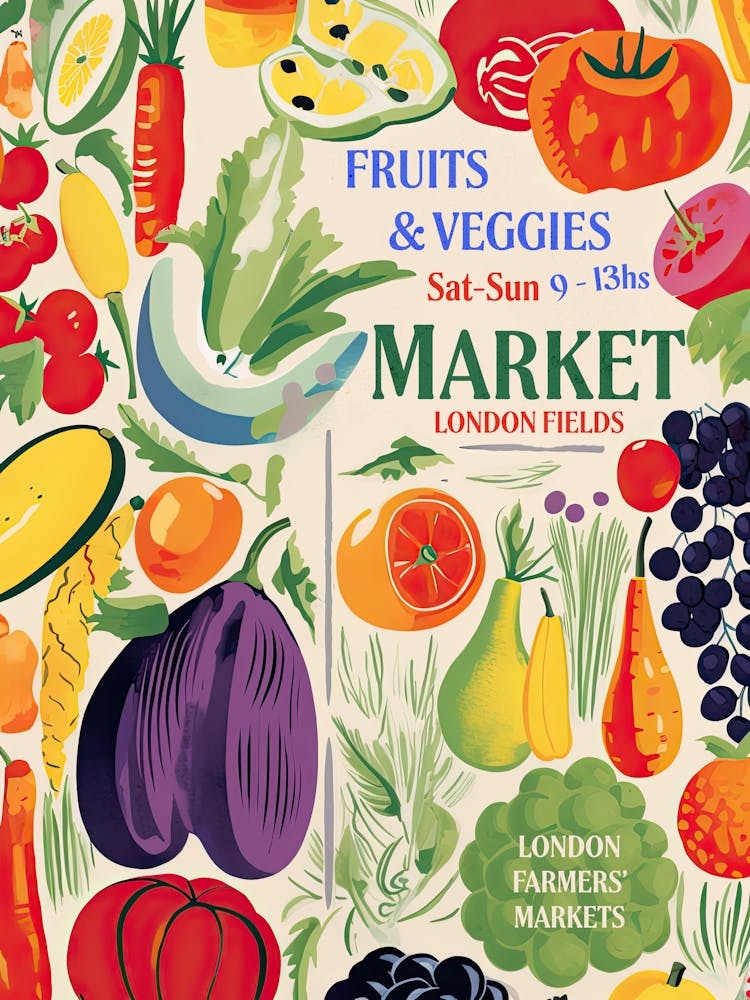 Fruits And Veggies Market London Fields