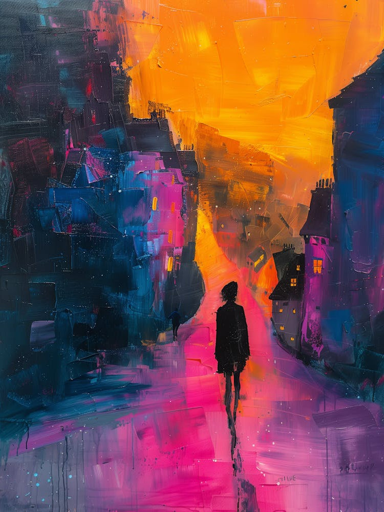 Person Walking Down The Street