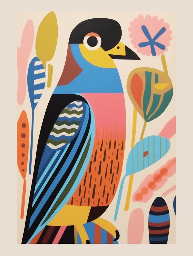 Colourful Scandi Bird Eurasian Sparrowhawk 2
