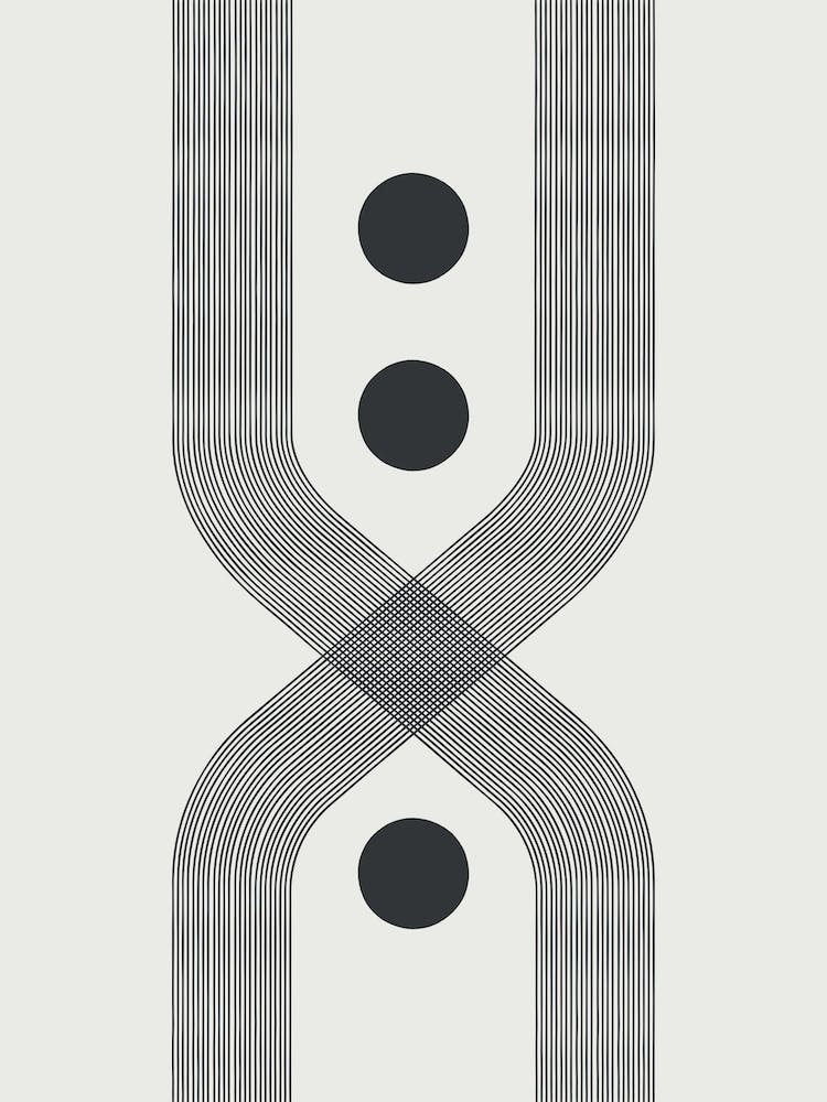 Abstract Lines Circle 2