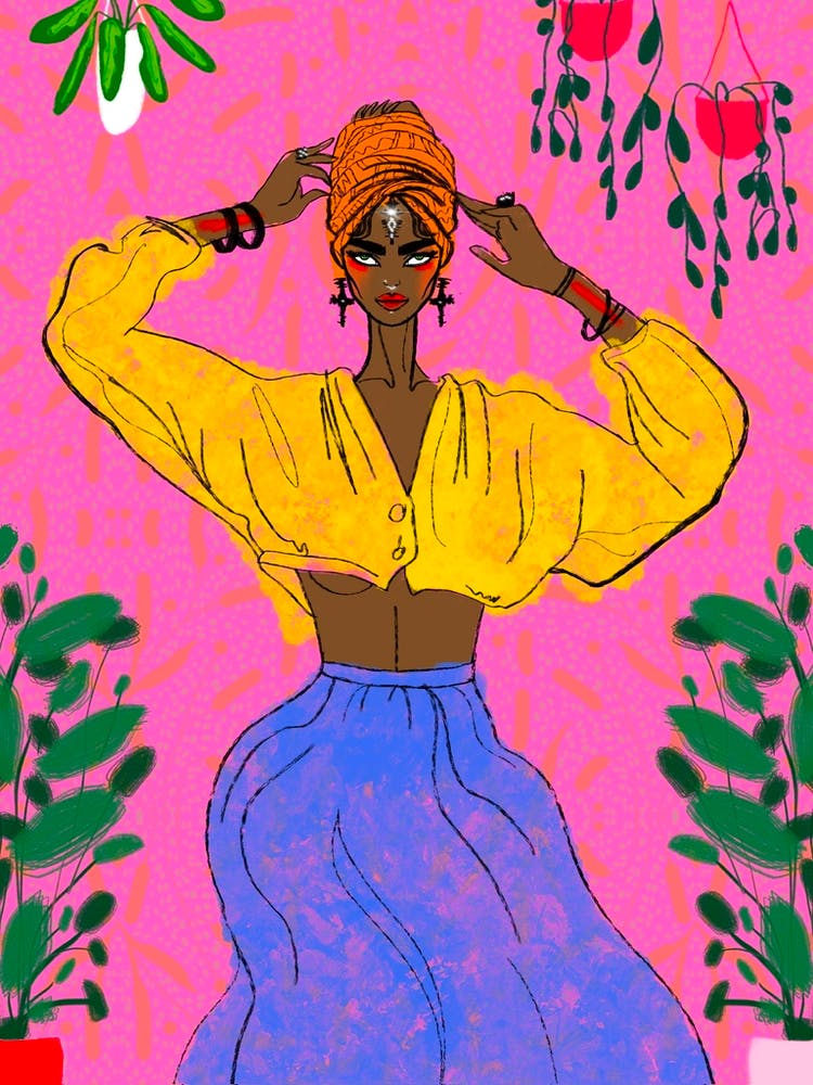 Afrozentrische Frau