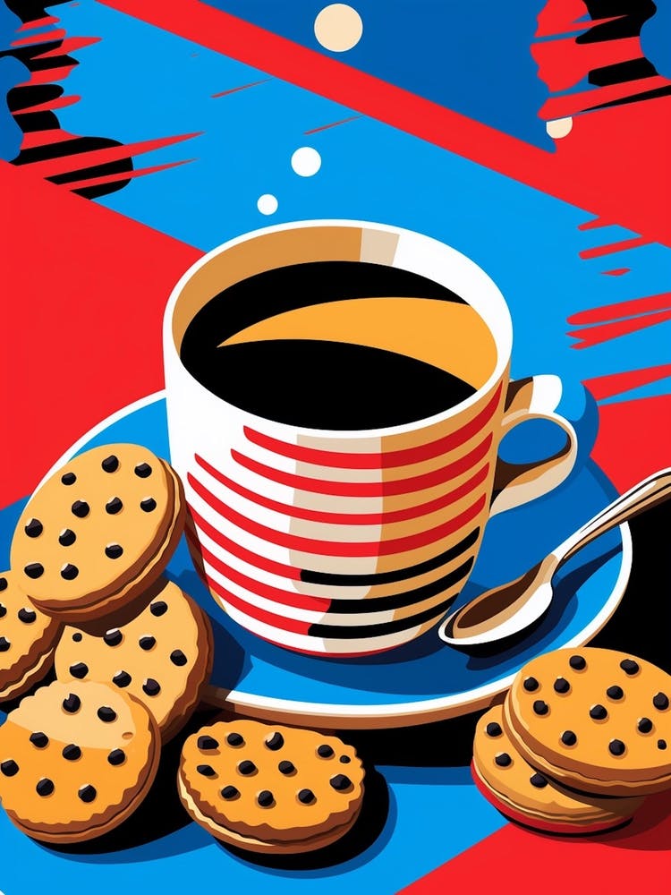 Cookies & Coffee Pop Art 2