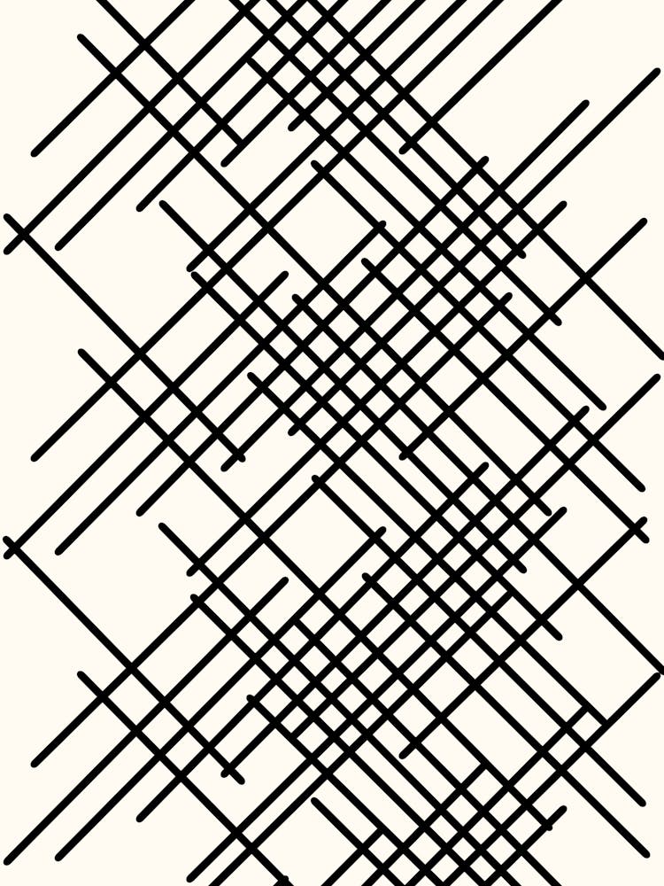 Geometric Pattern In Black And White
