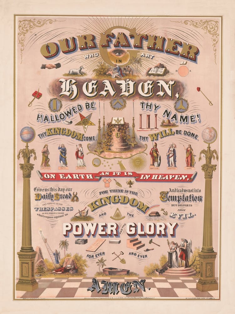 Lords Prayer Vintage