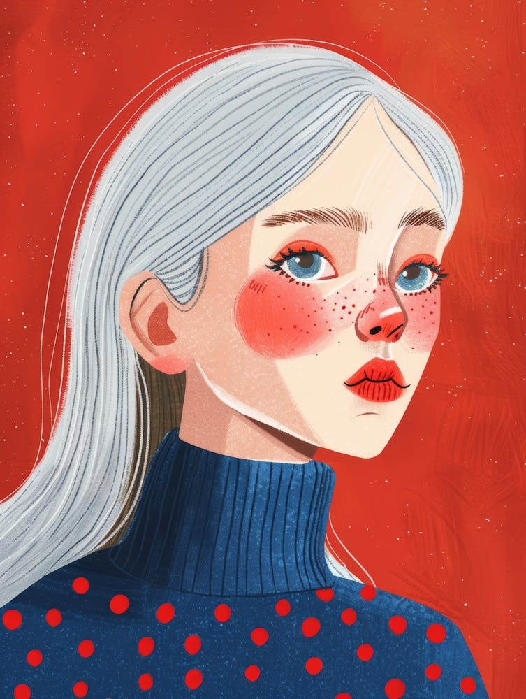 Girl With White Hair 3