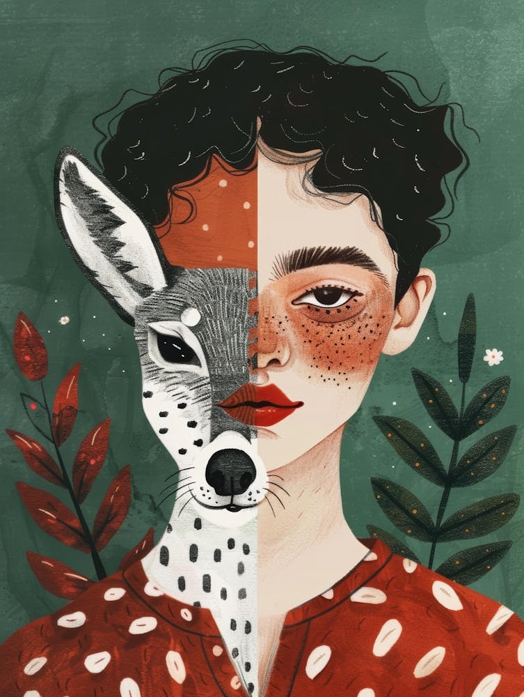 Girl With A Deer