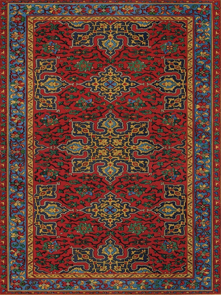 Arabic Art Pattern, Emile Prisses D’Avennes, La Decoration Arabe,Digitally Enhanced Lithograph From Own1