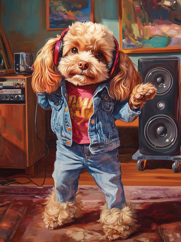 Cavapoo Dance Like No One Is Watching