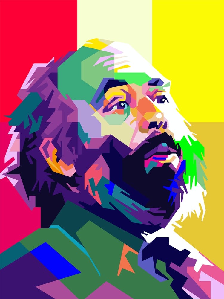 Luciano Pavarotti Opera Musical Pop Art WPAP