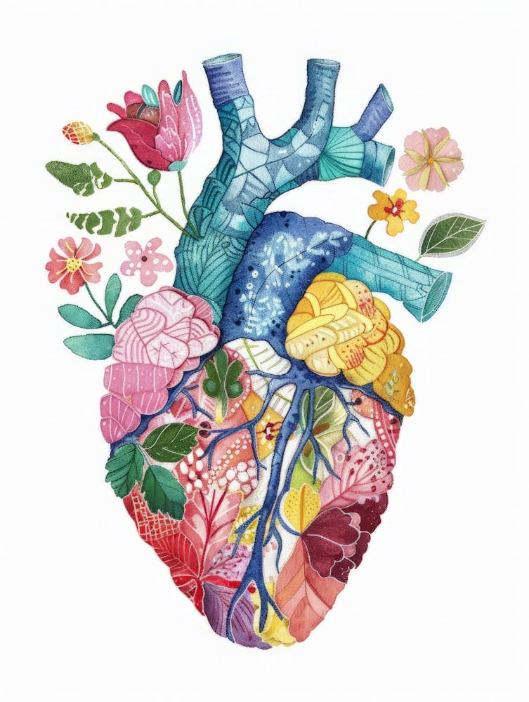 Heart With Flowers 7