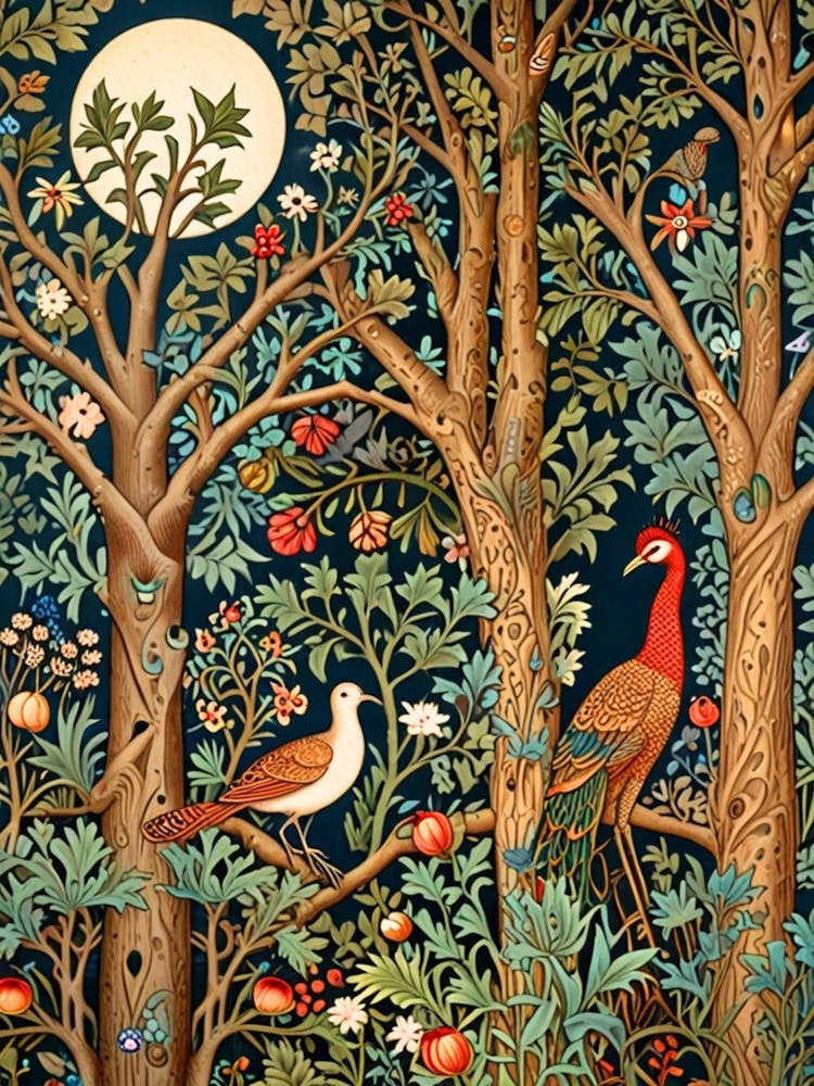 William Morris Birds In The Forest 3