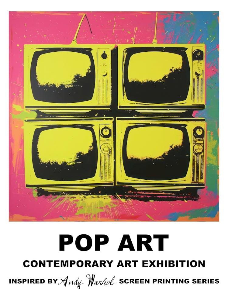 Poster Televisions Pop Art 2