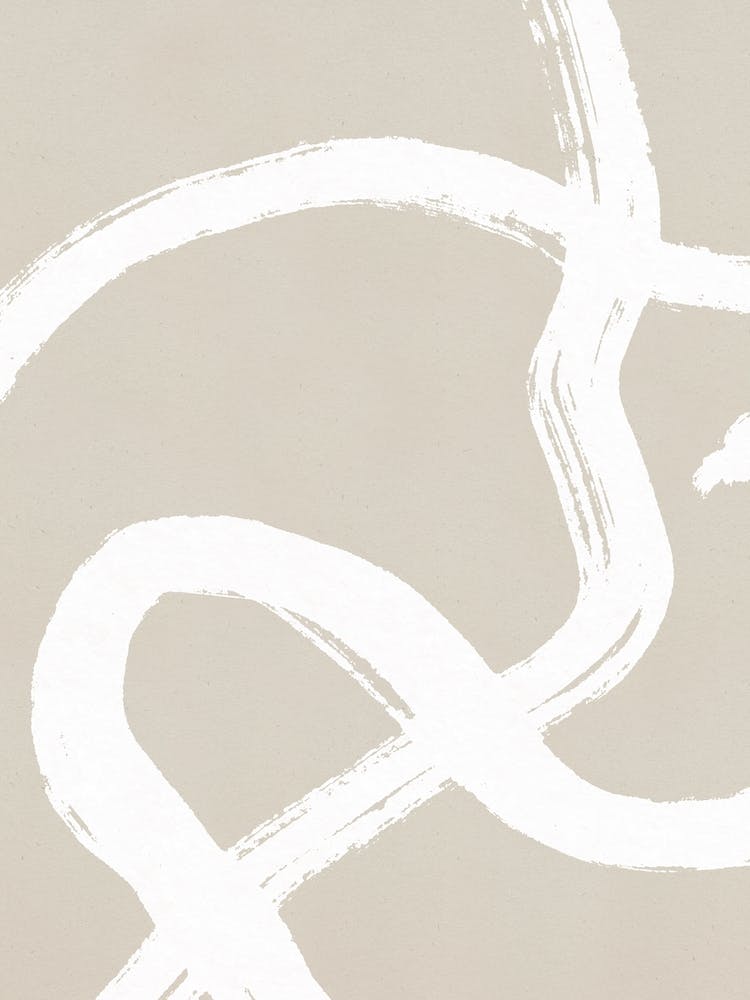 Japandi white lines