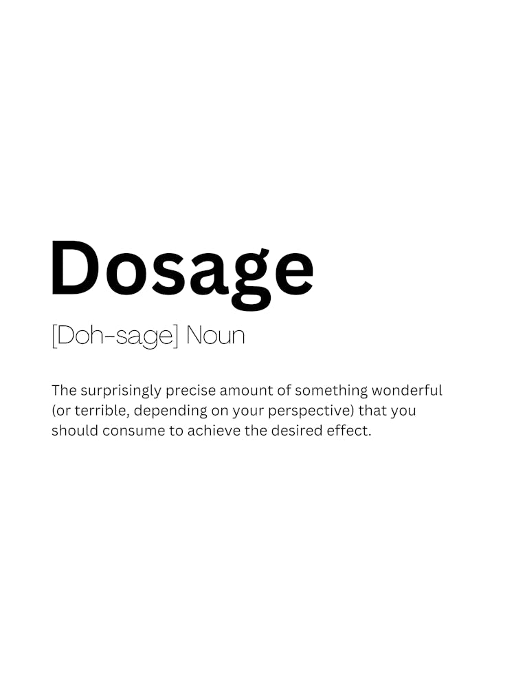 Dosage Definition Meaning