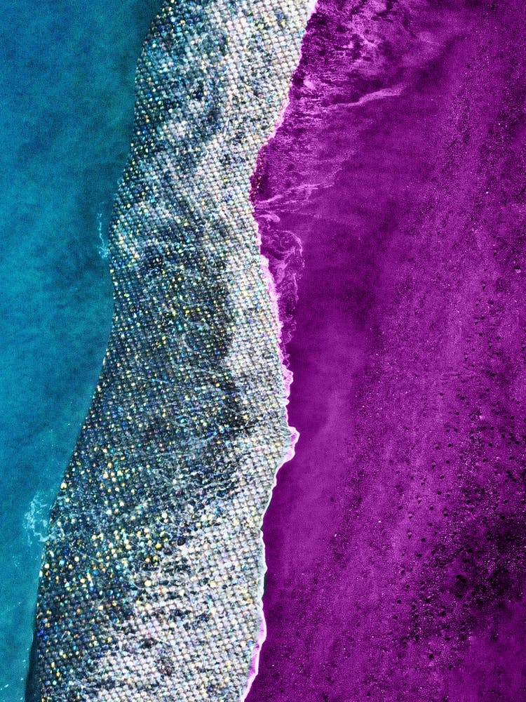 Rhinestone Purple Ocean Diamond