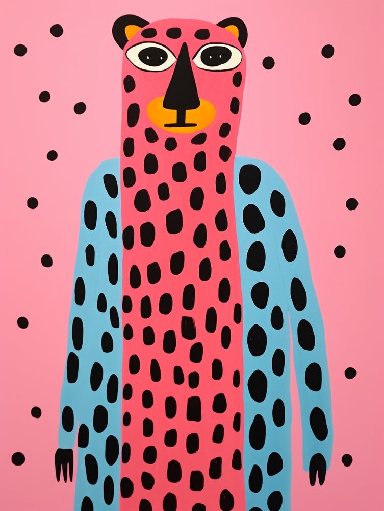 Pink Polka Dot Panther