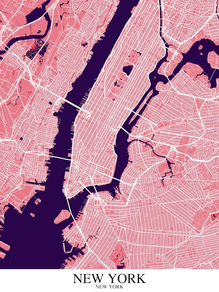 New York New York Pink Purple