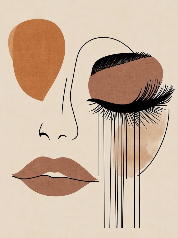 Abstract Woman Crying