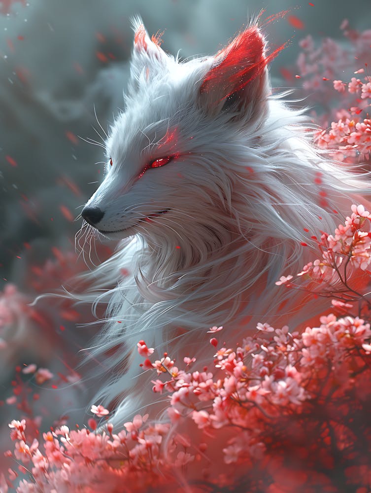Beautiful Fantasy White Fox 25