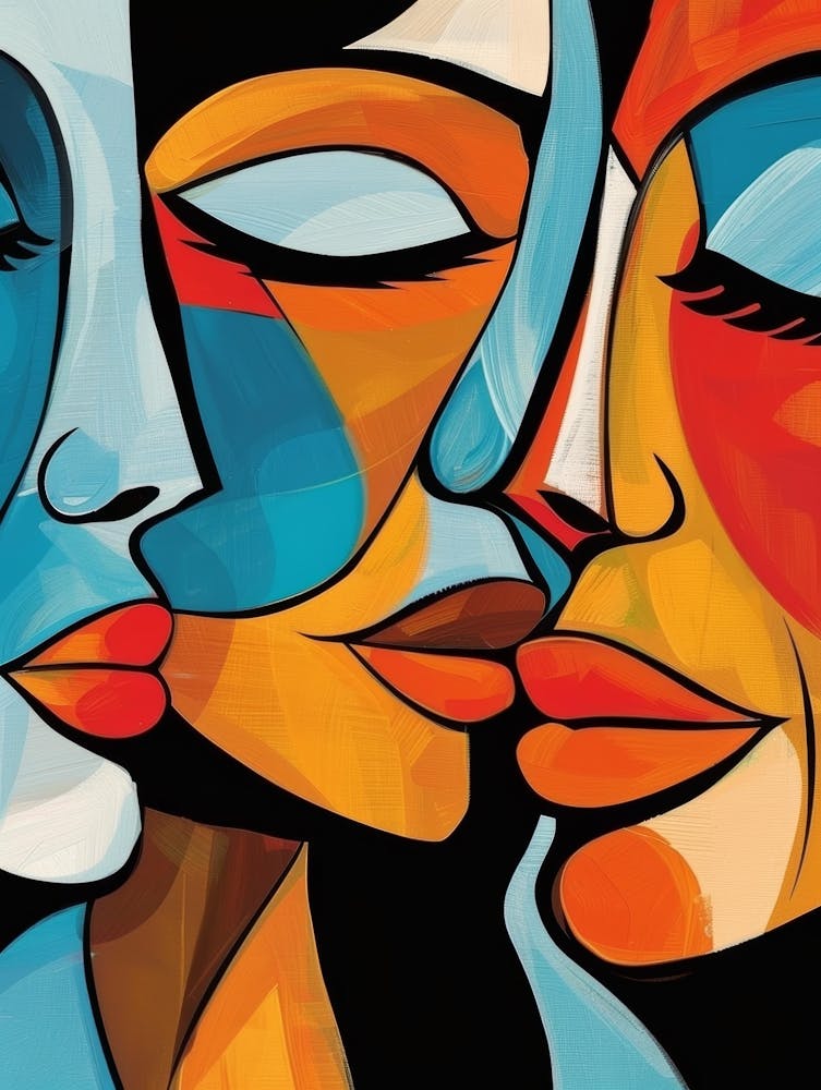 Three Women Kissing 1