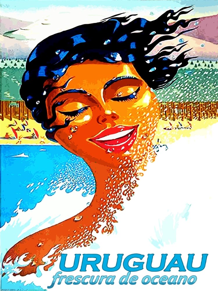 Frisches Wasser von der Küste Uruguays