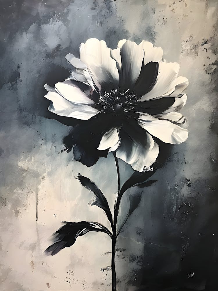 Black And White Flower 2