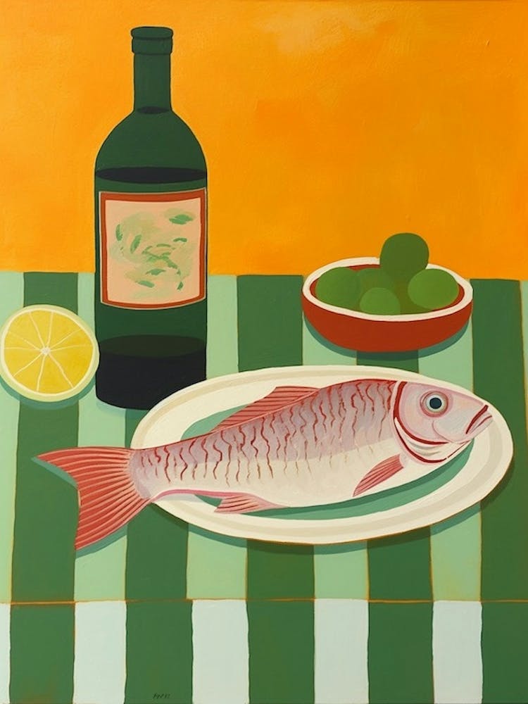 Grouper 2 Italian Still Life Painting