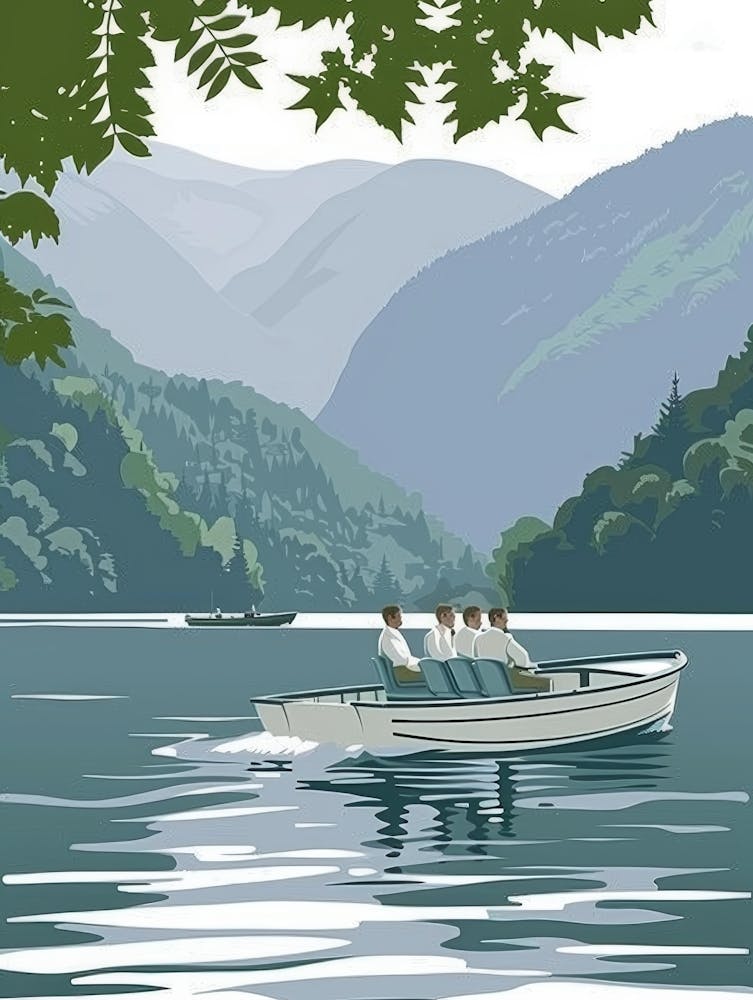 Boat On A Lake 2