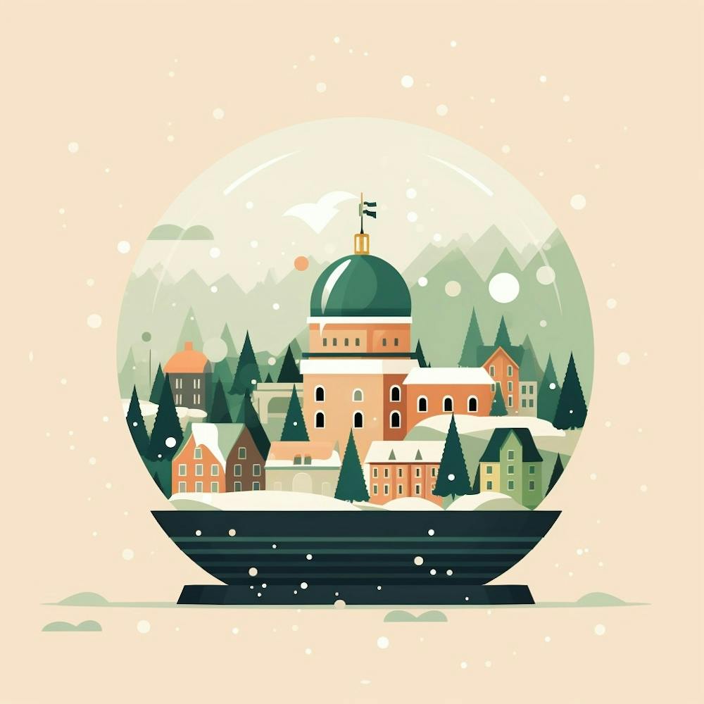 Kiruna Sweden 2 Snowglobe