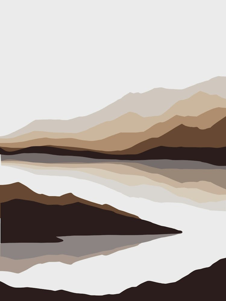 Landscape With Mountains And Water 2