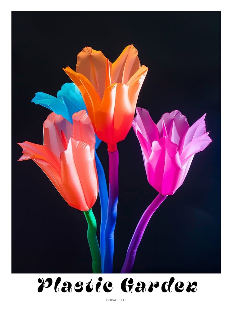 Bright Inflatable Flowers Poster Coral Bells 5