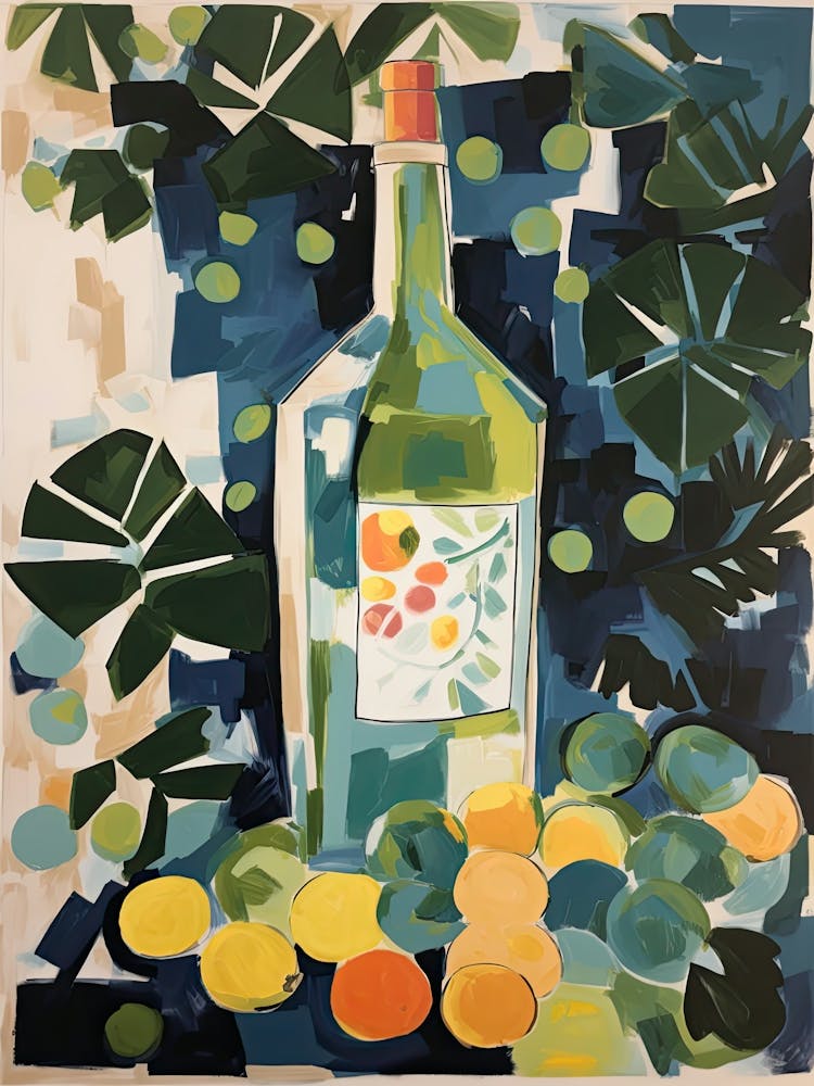 Pinot Grigio Wine Illustration 2