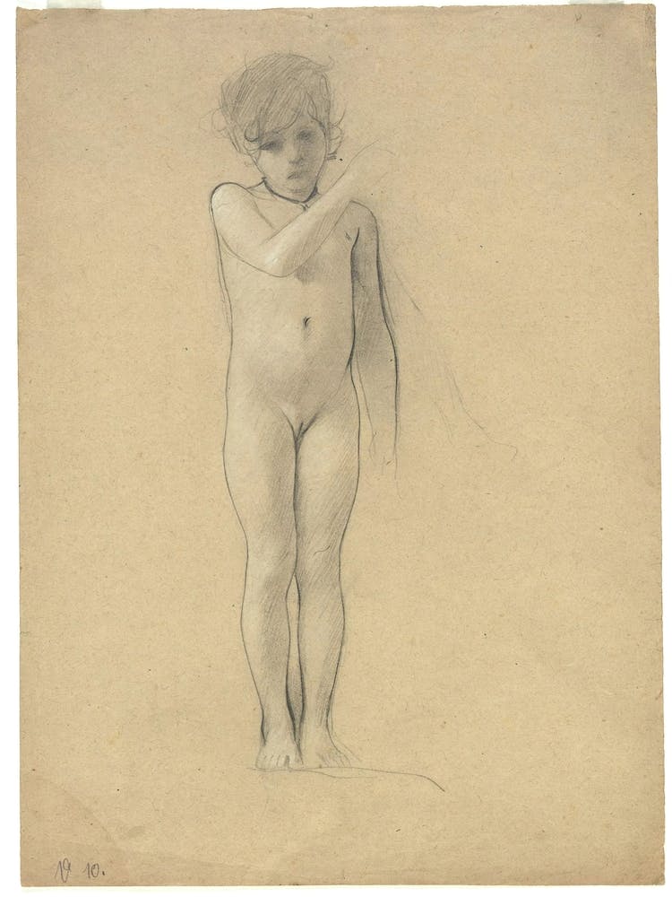 Nude Of A Girl, Gustav Klimt