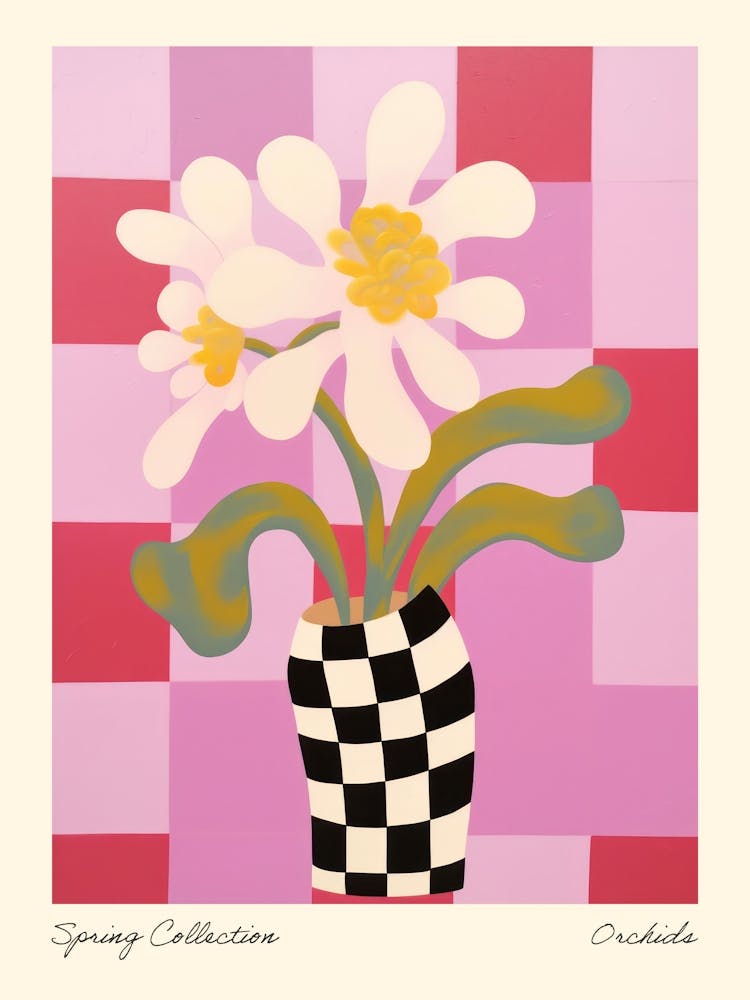 Spring Collection Orchids Flower Vase 4