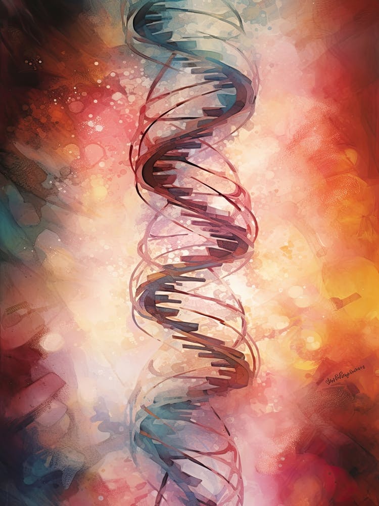Dna Art Abstract Painting 3