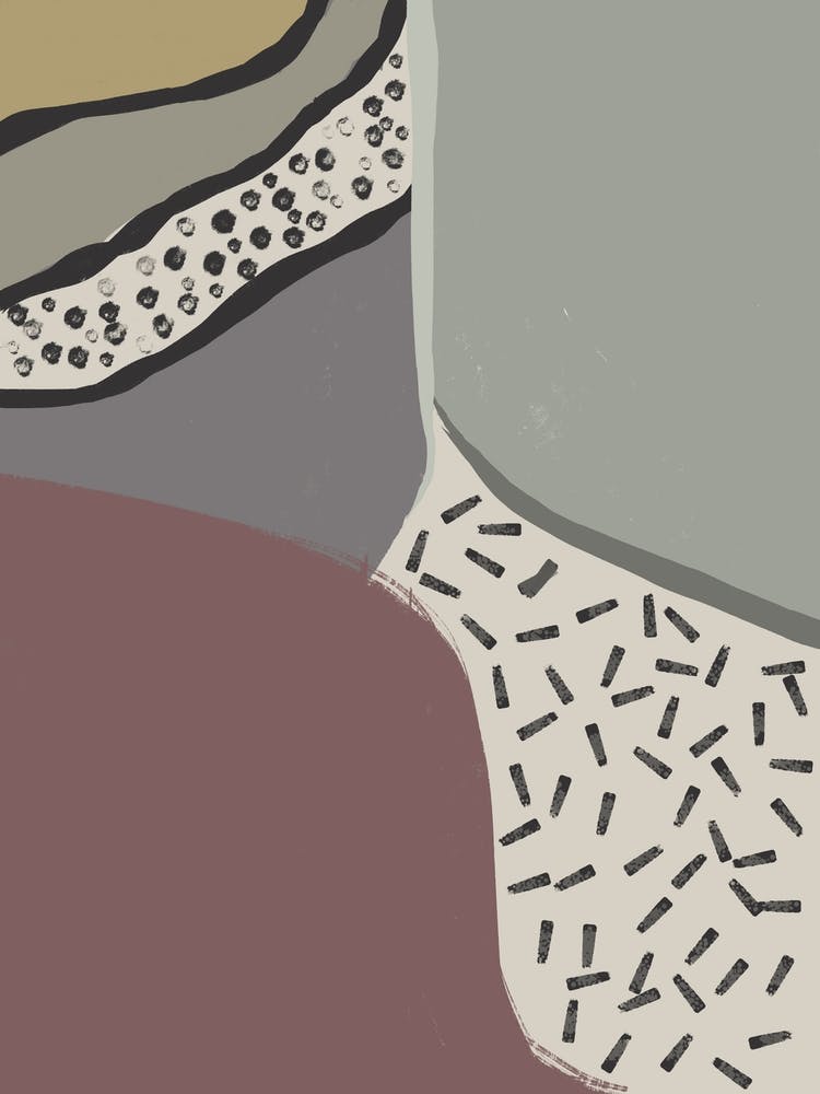 Abstract Painting With Dots