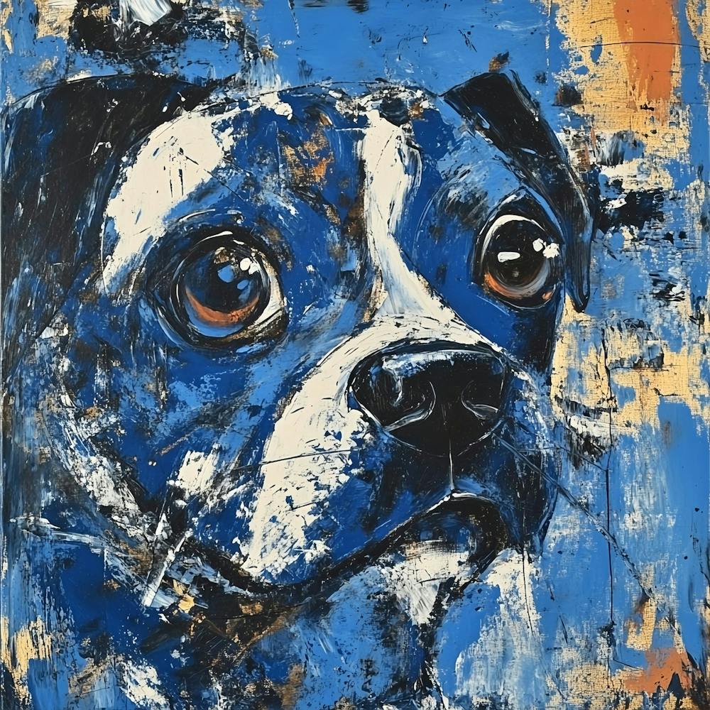 Abstract Melancholy Puppy