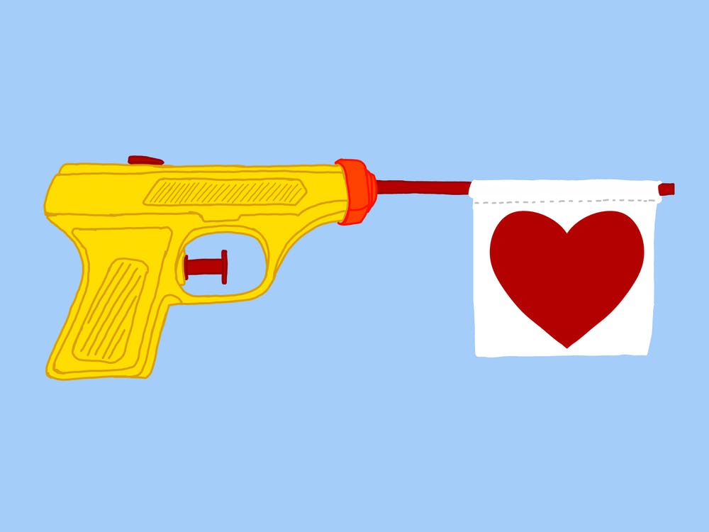 Yellow Heart Gun