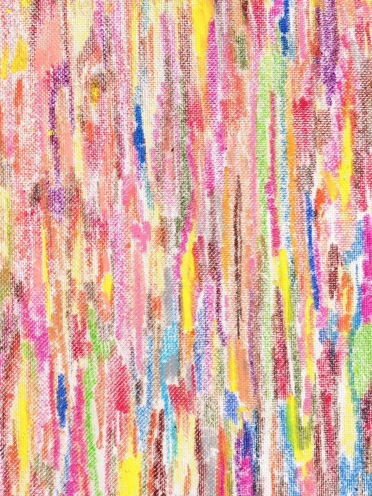 Colorful Abstract Stripes Painting