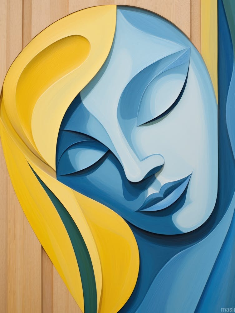 Blue And Yellow Painting