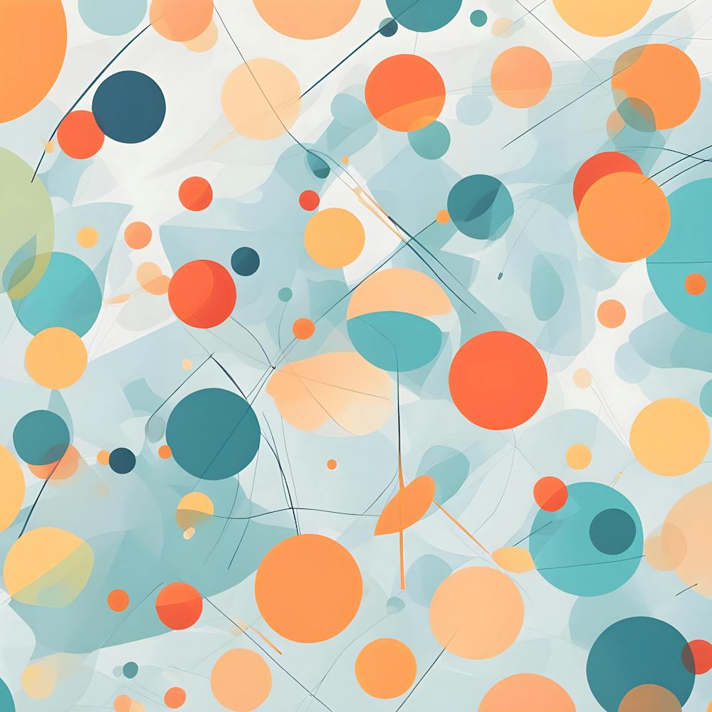 Abstract Circles Bright Colours