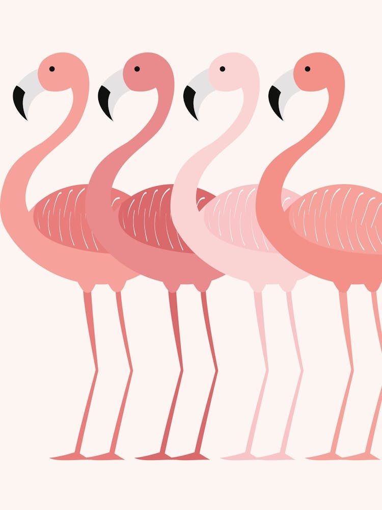 Pink Flamingo Print