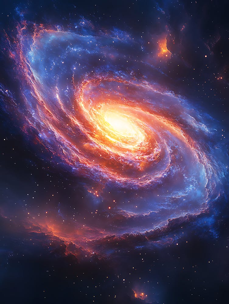 Spiral Galaxy In Space 1