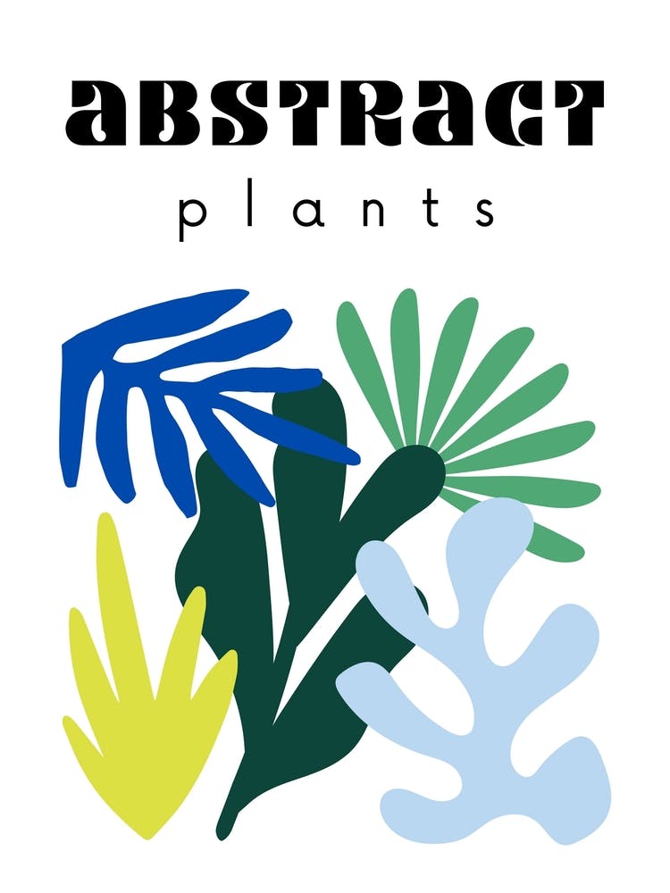 Abstract Plants Poster 5